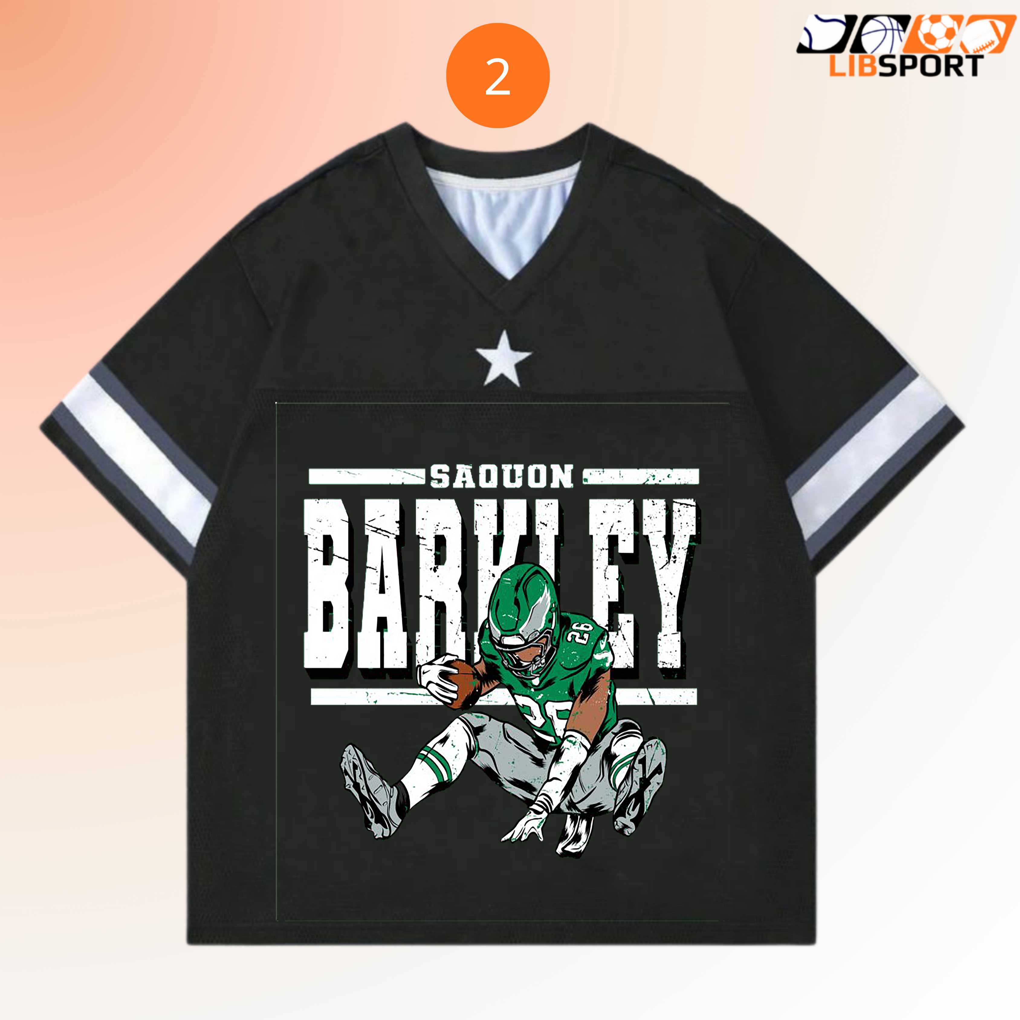 Saquon Barkley Jump Jersey, Philadelphia Eagles Vintage, Nfl Fan Unisex